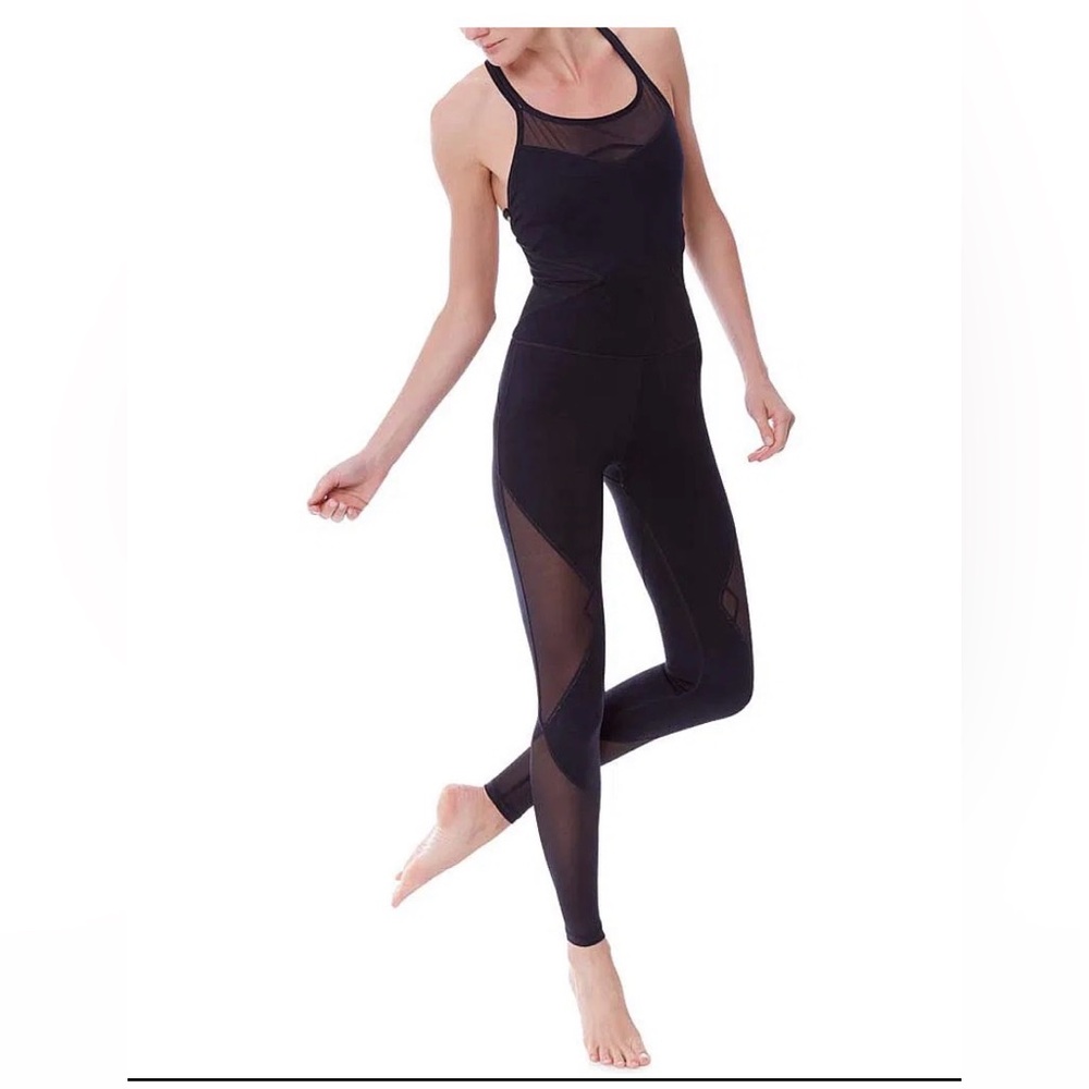 Sweaty Betty Celestial Reversible Unitard, Ditsy Paisley Print/Black, Size M